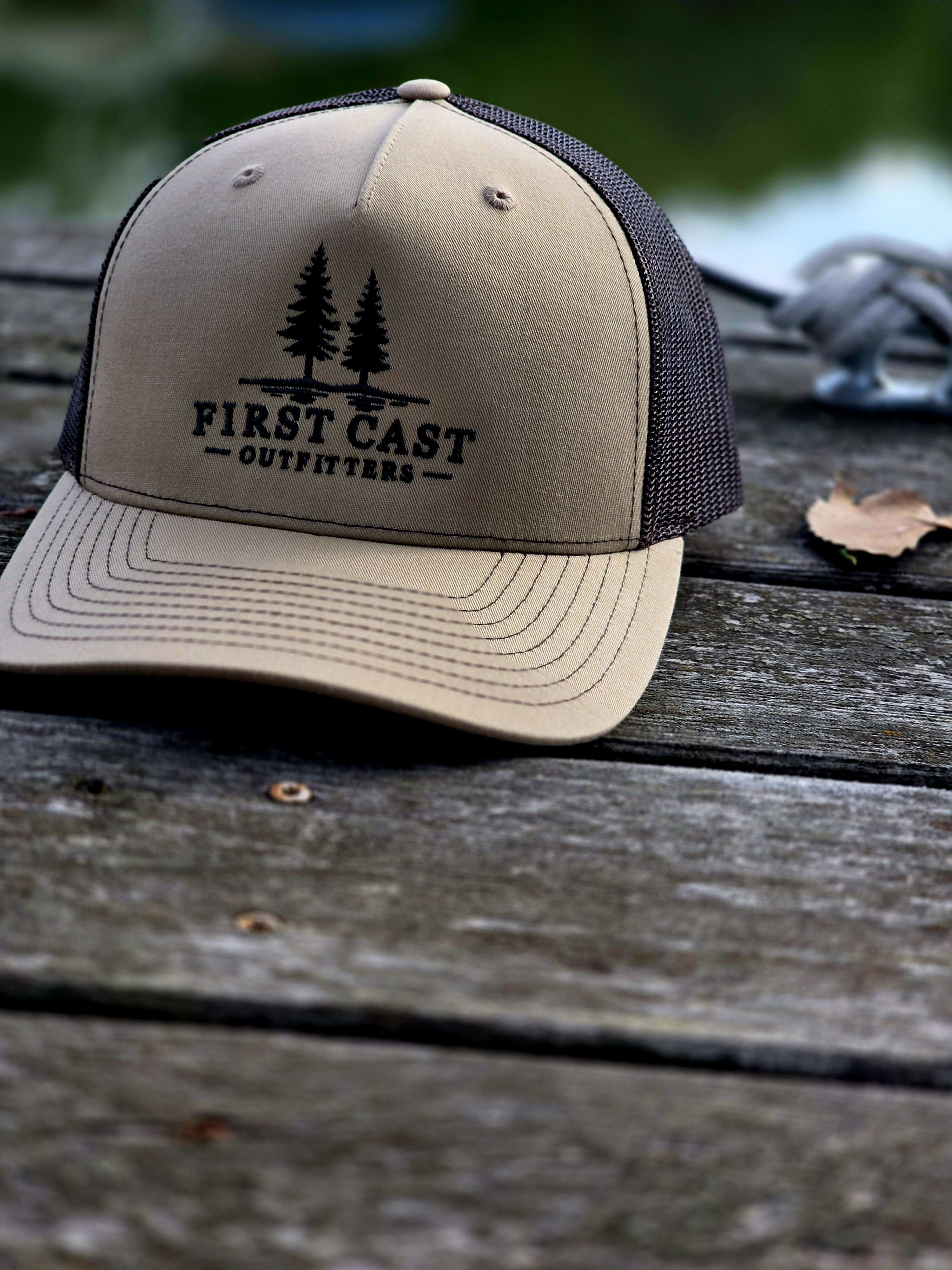 The Driftwood Trucker, Khaki/ Coffee, detail