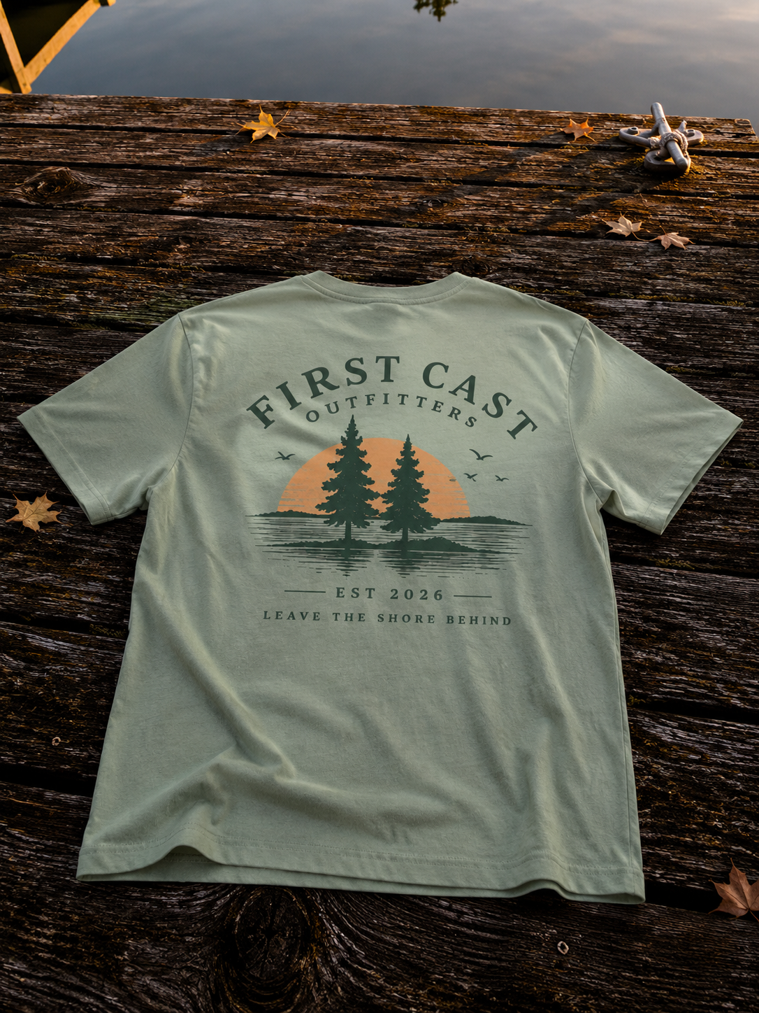 First Cast Heritage Tee, Sage