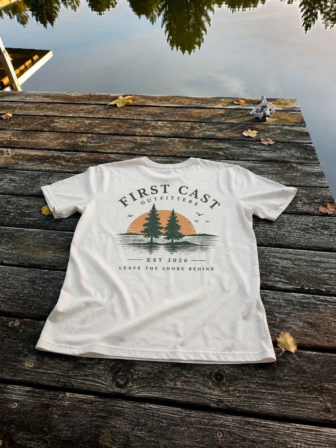 First Cast Heritage Tee, Vintage White
