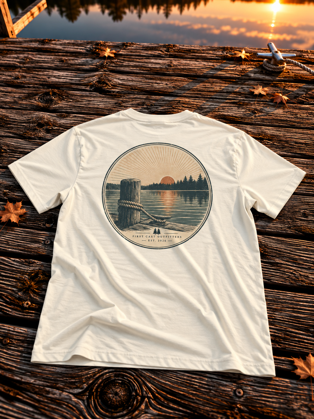 Last Light Dock Tee, Natural