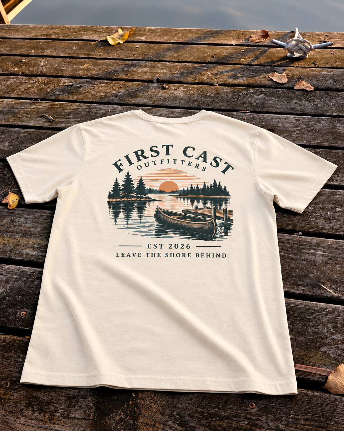 Sunset Launch Tee, Natural