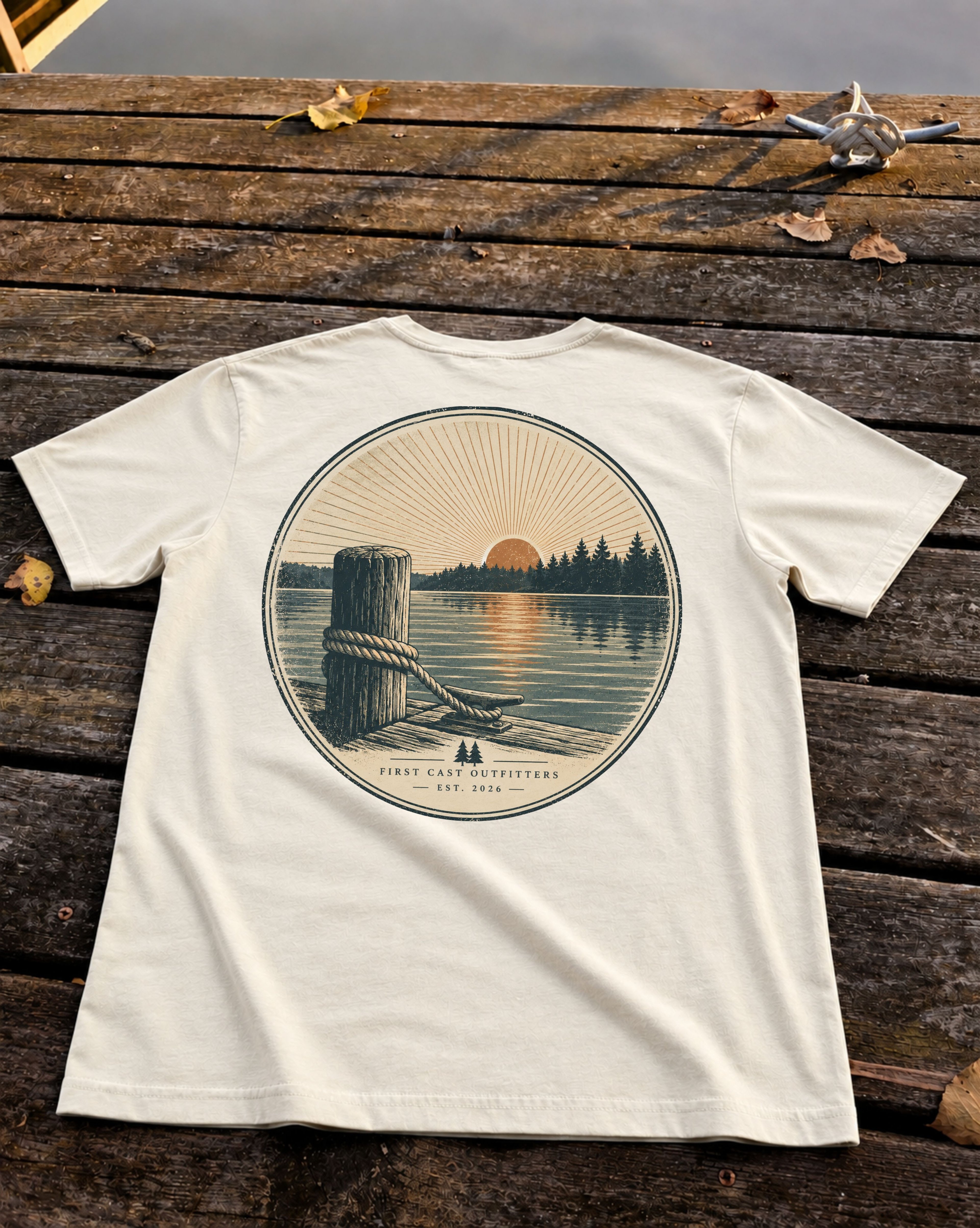 Last Light Dock Tee, Natural