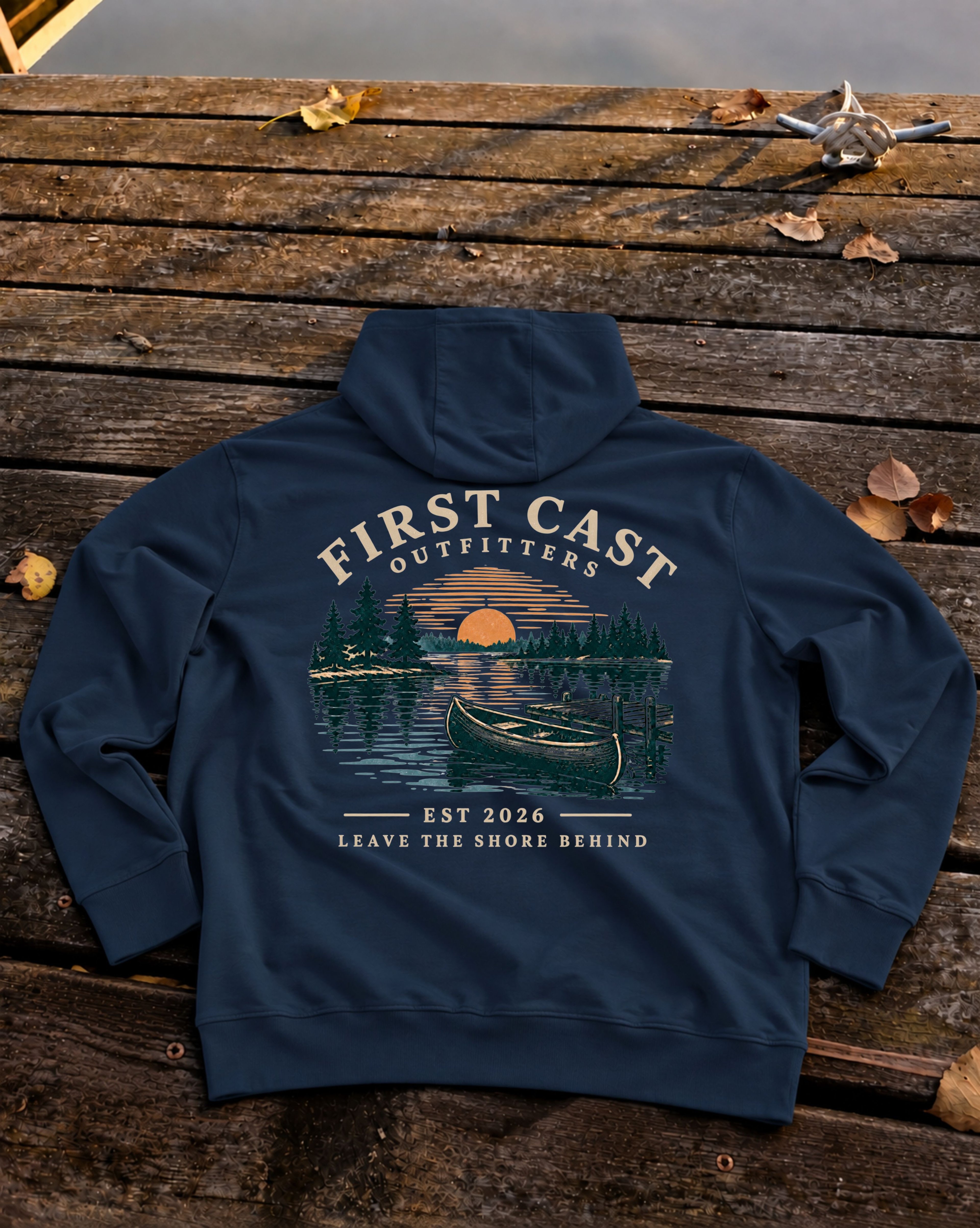 Sunset Launch Hoodie, Navy