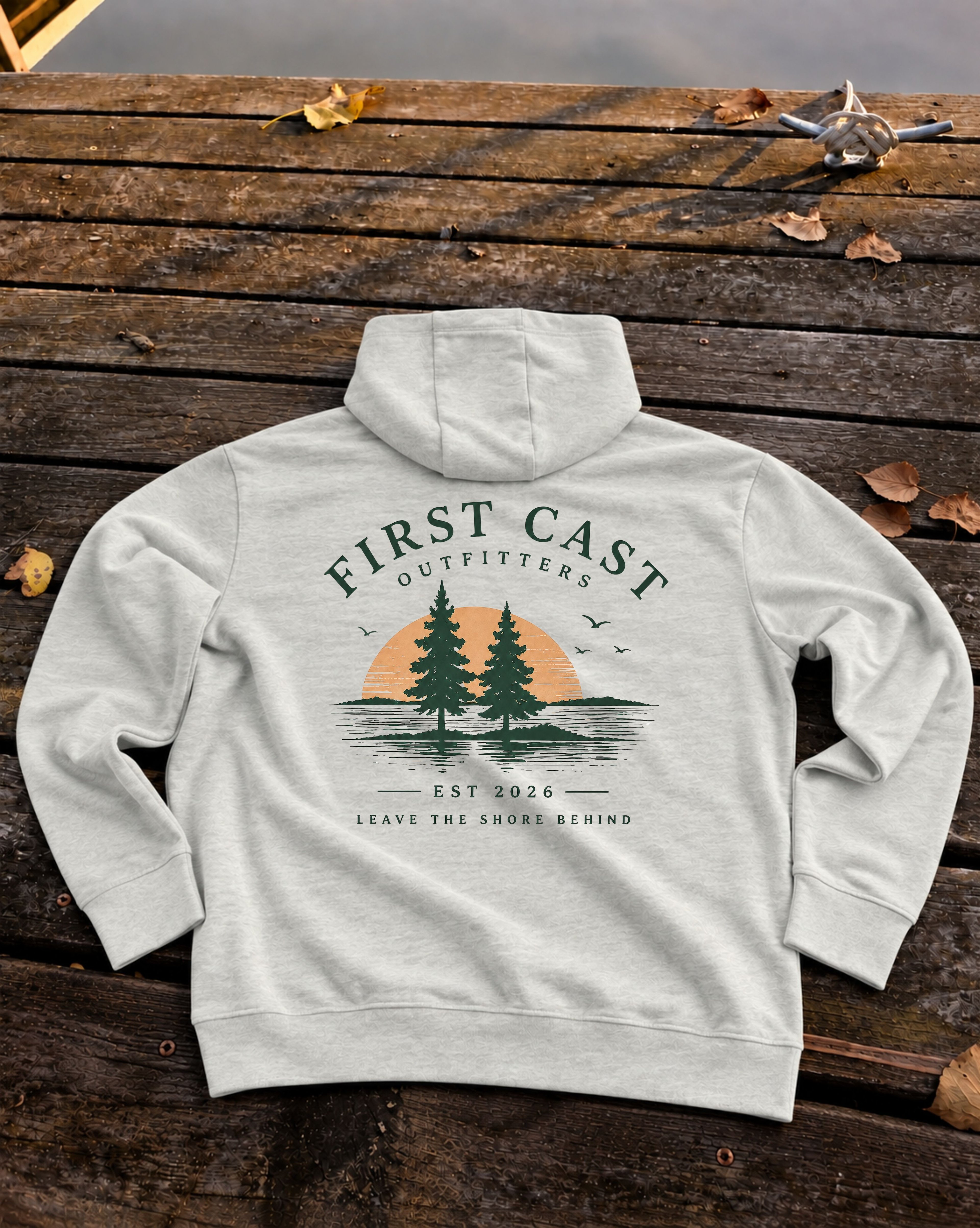 First Cast Heritage Hoodie, Oatmeal Heather