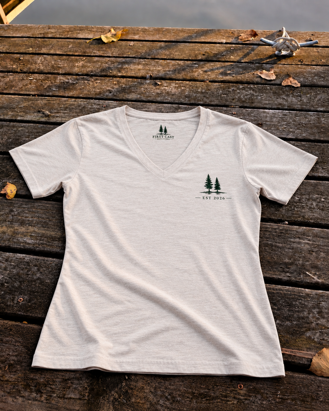 Women’s Heritage V-Neck Tee, Heather Dust