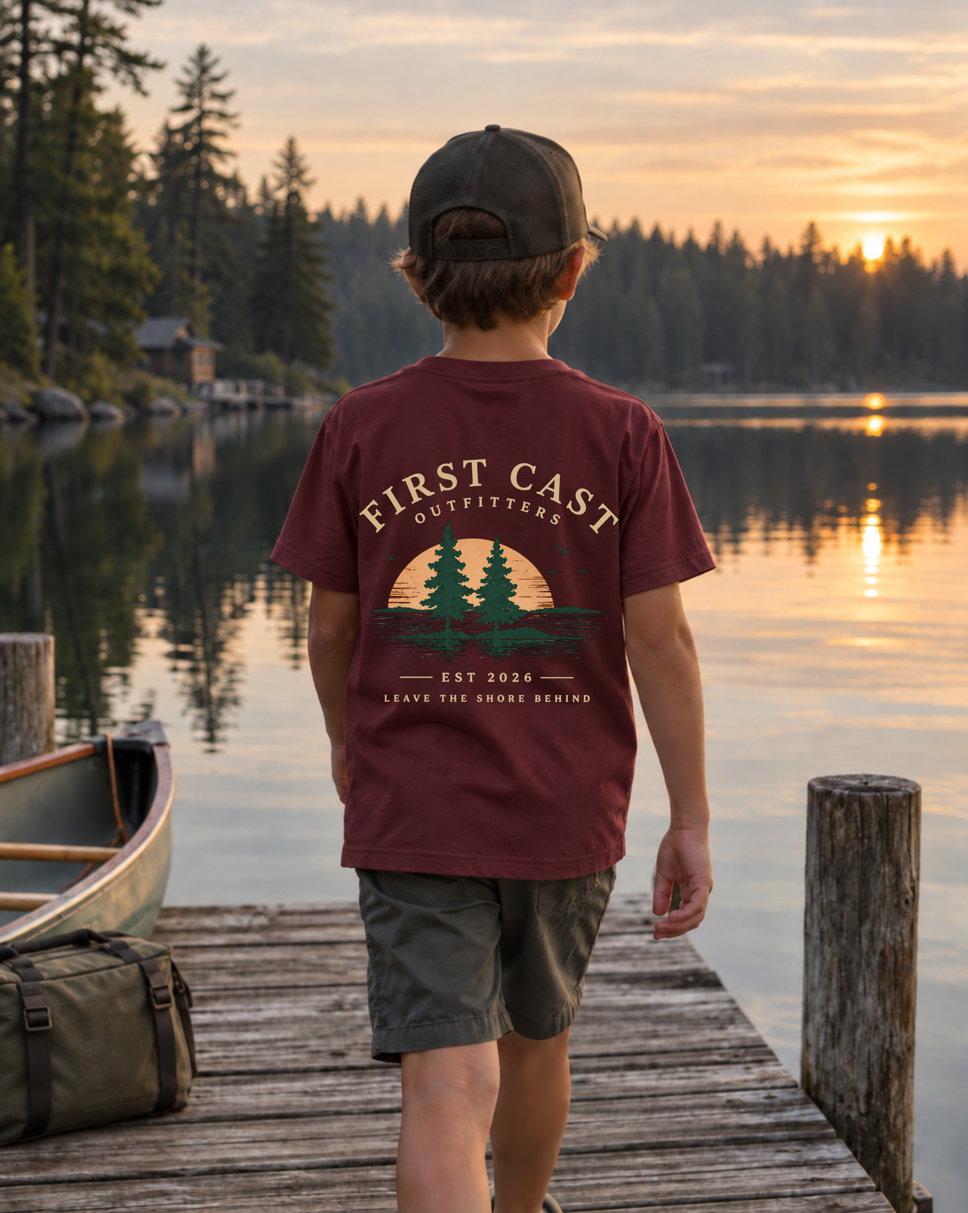 Youth Heritage Tee, Maroon