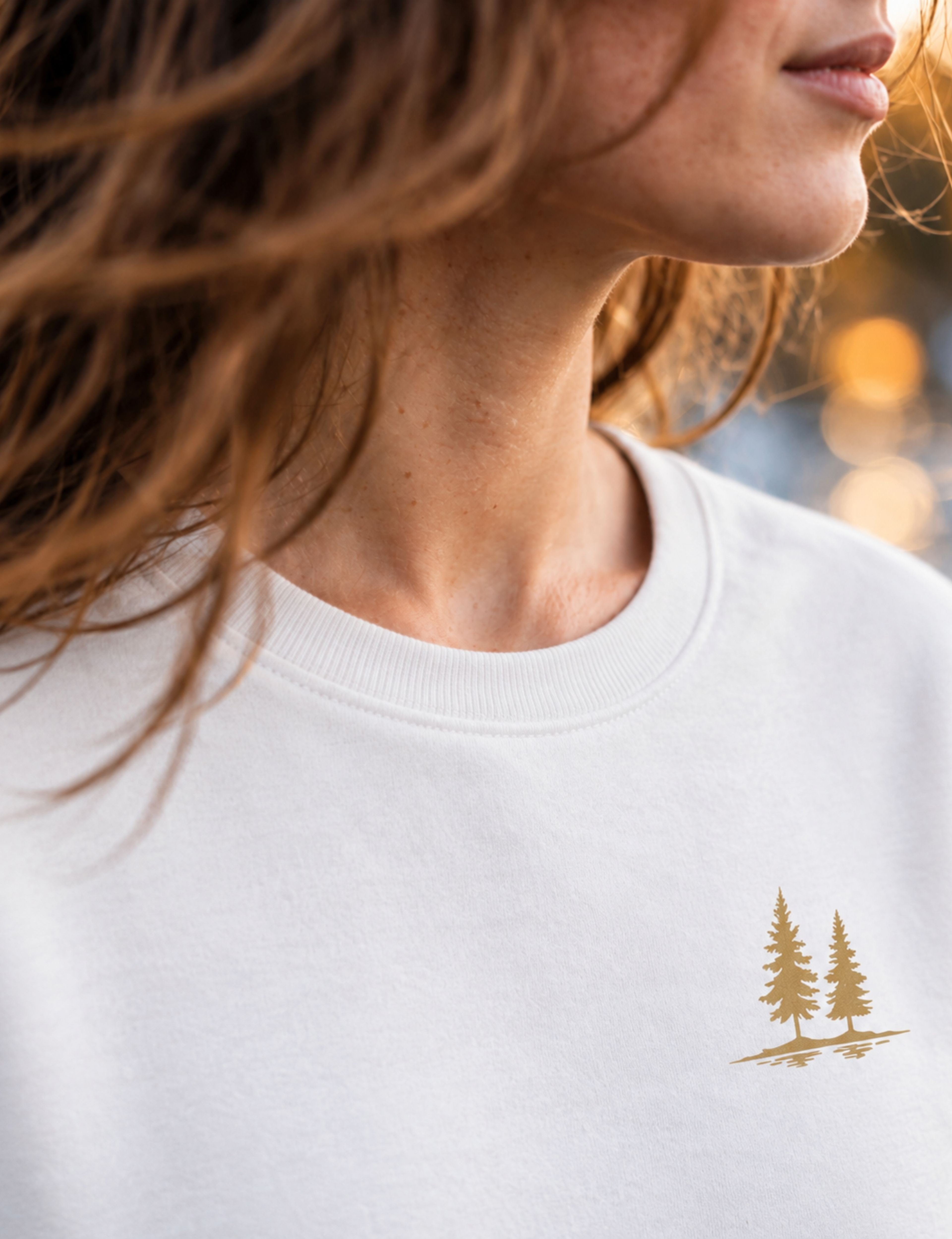 First Cast Signature Crewneck, White