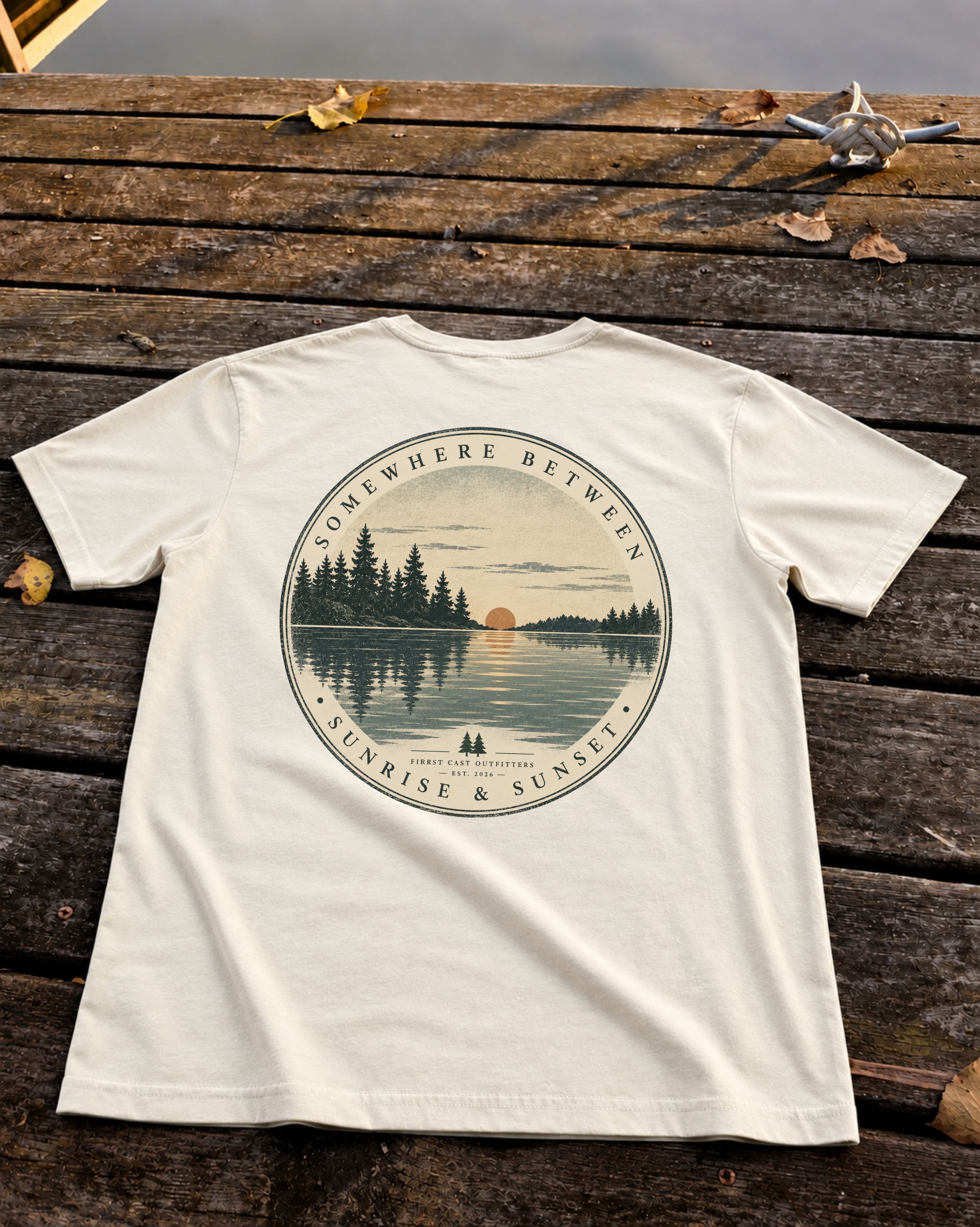 Between Sunrise & Sunset Tee, Natural