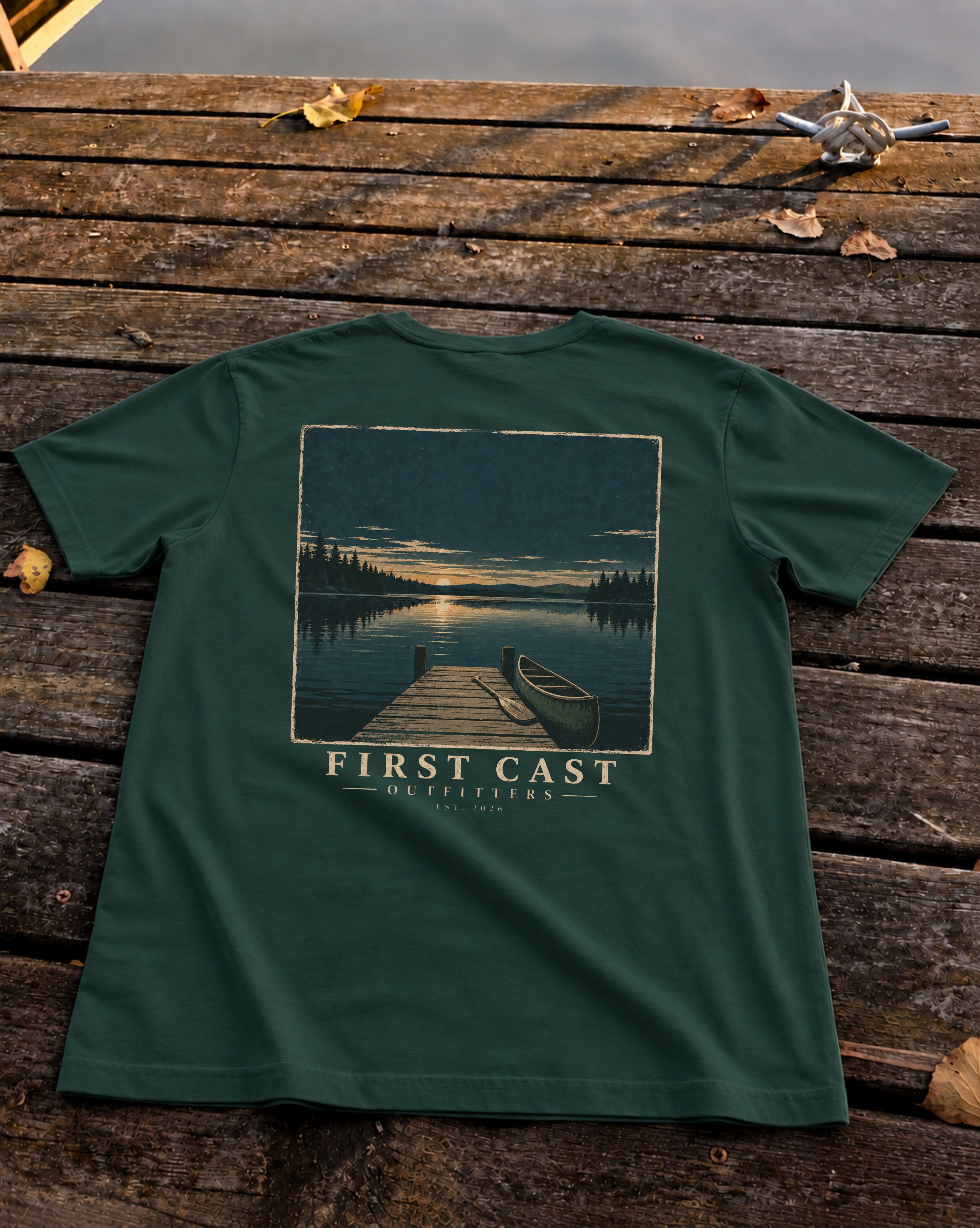 Last Light Launch Tee, Forest