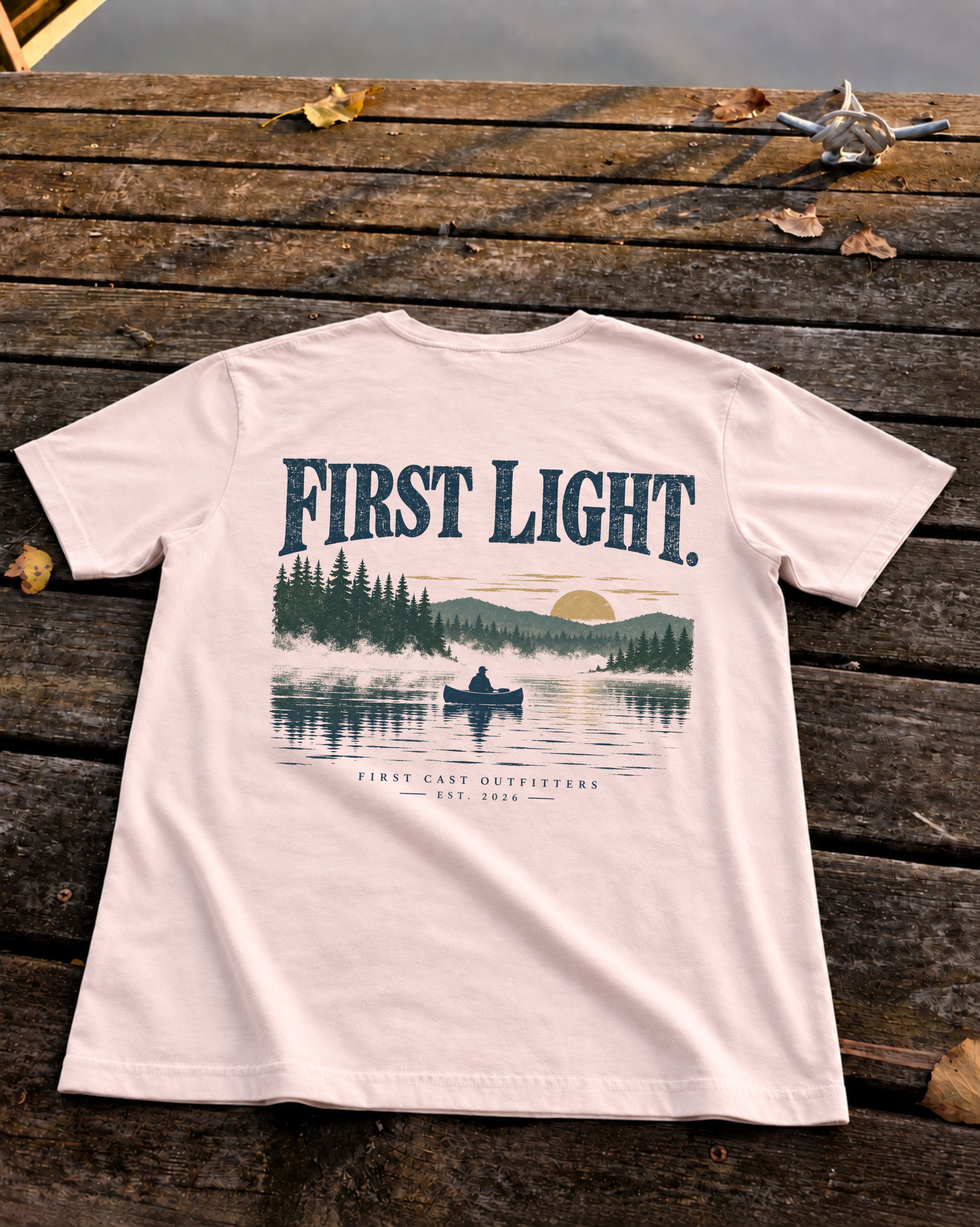 First Light Canoe Tee, Soft Pink