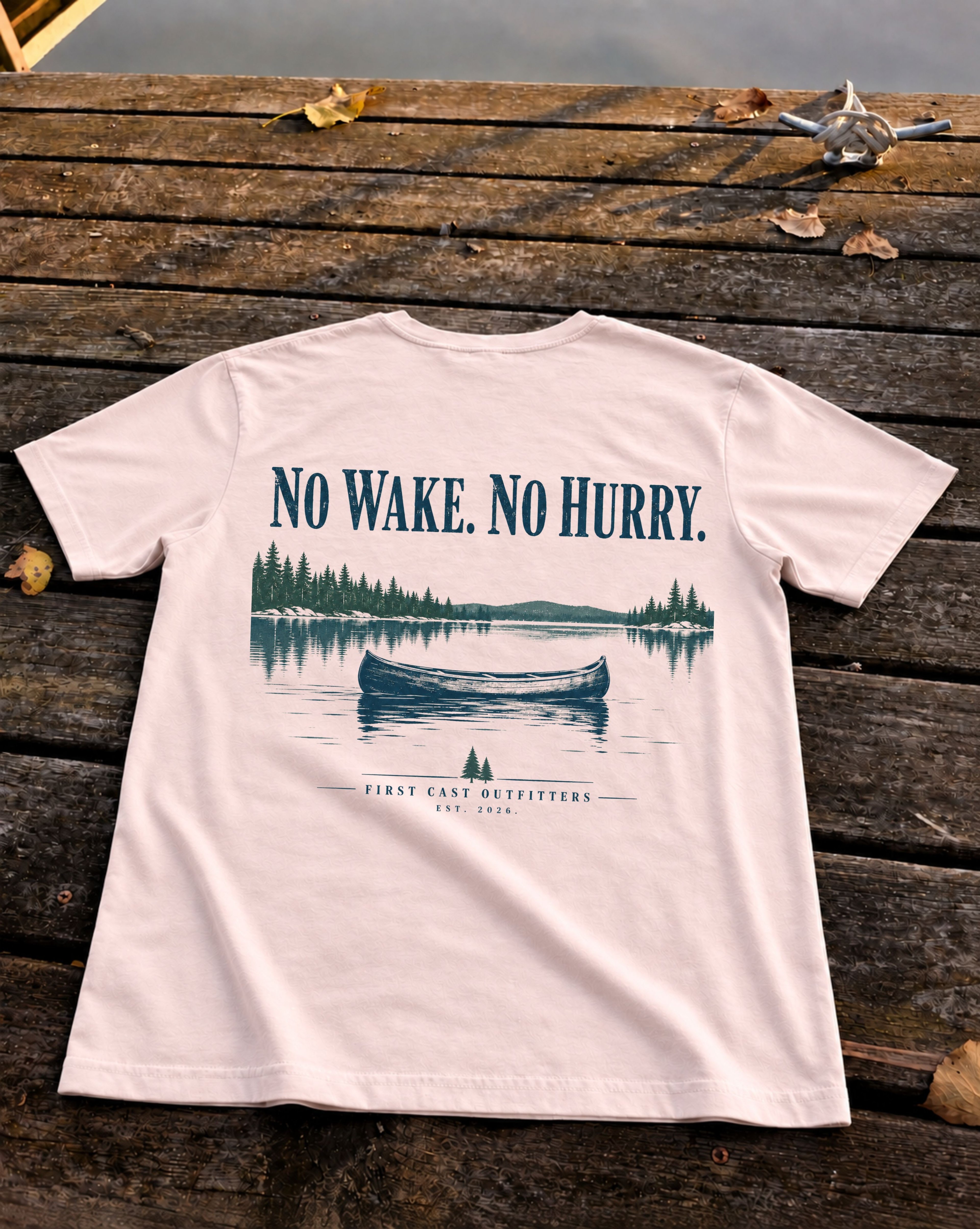 No Wake Tee, Soft Pink
