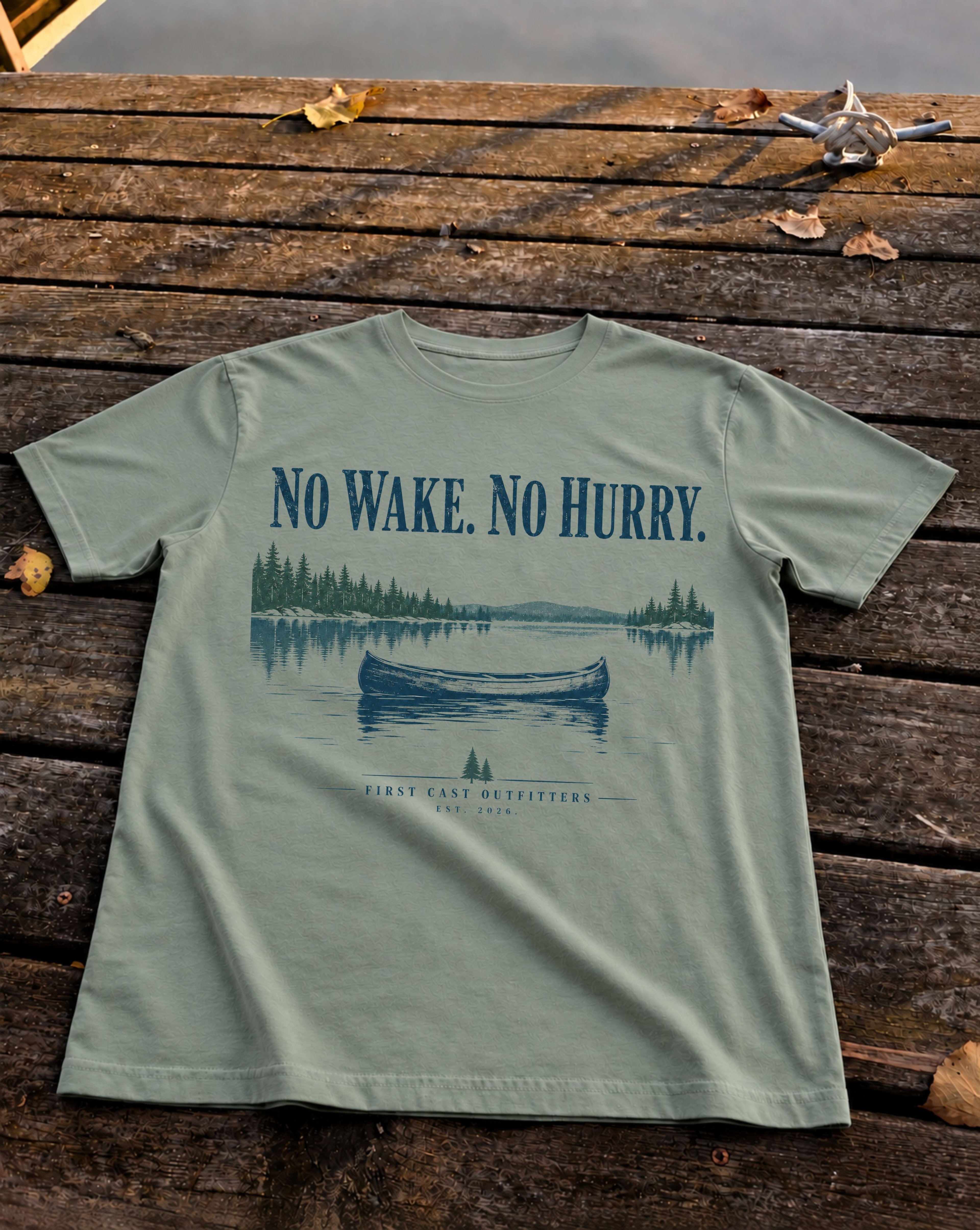 No Wake Tee, Sage