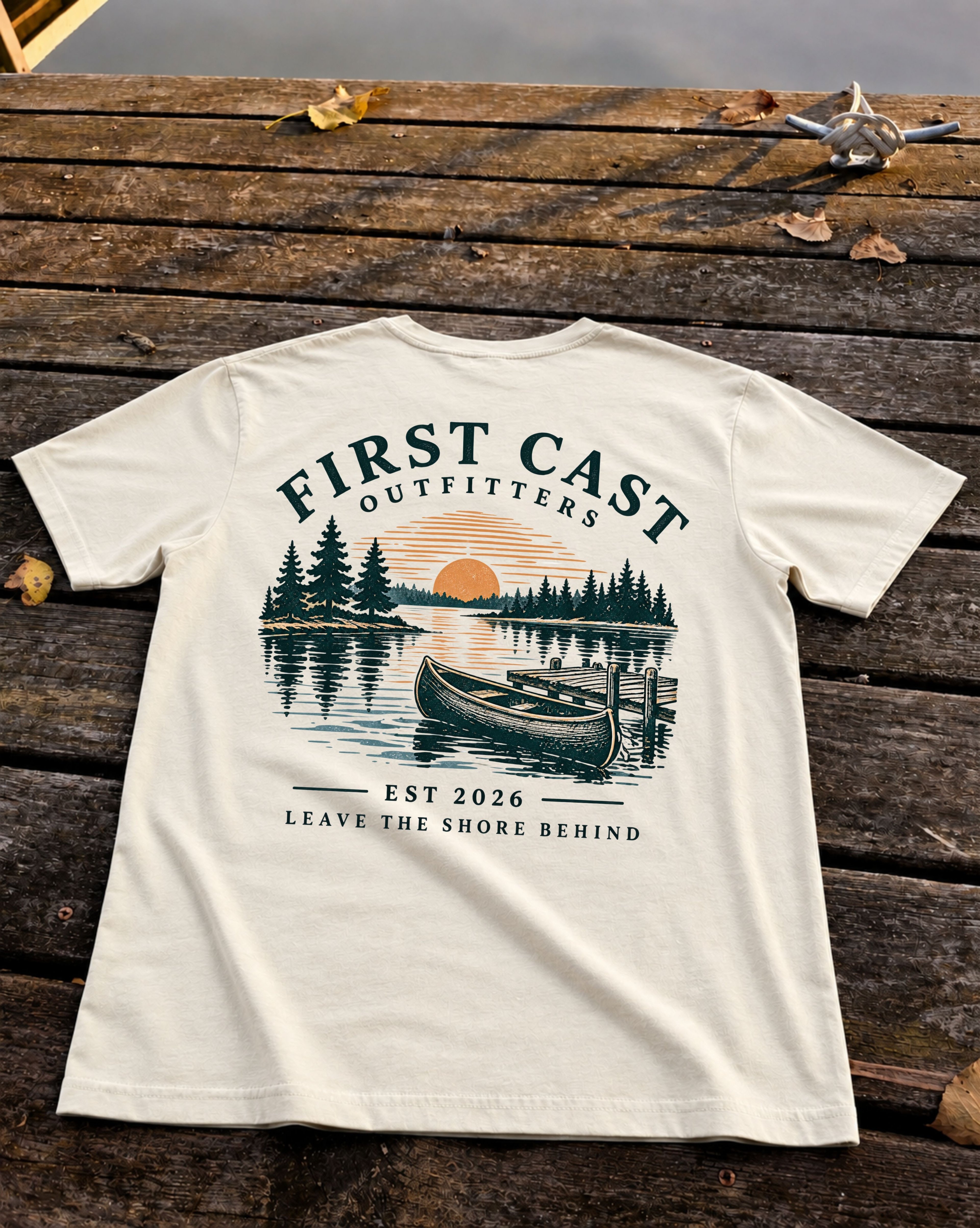 Youth Sunset Launch Tee, Natural