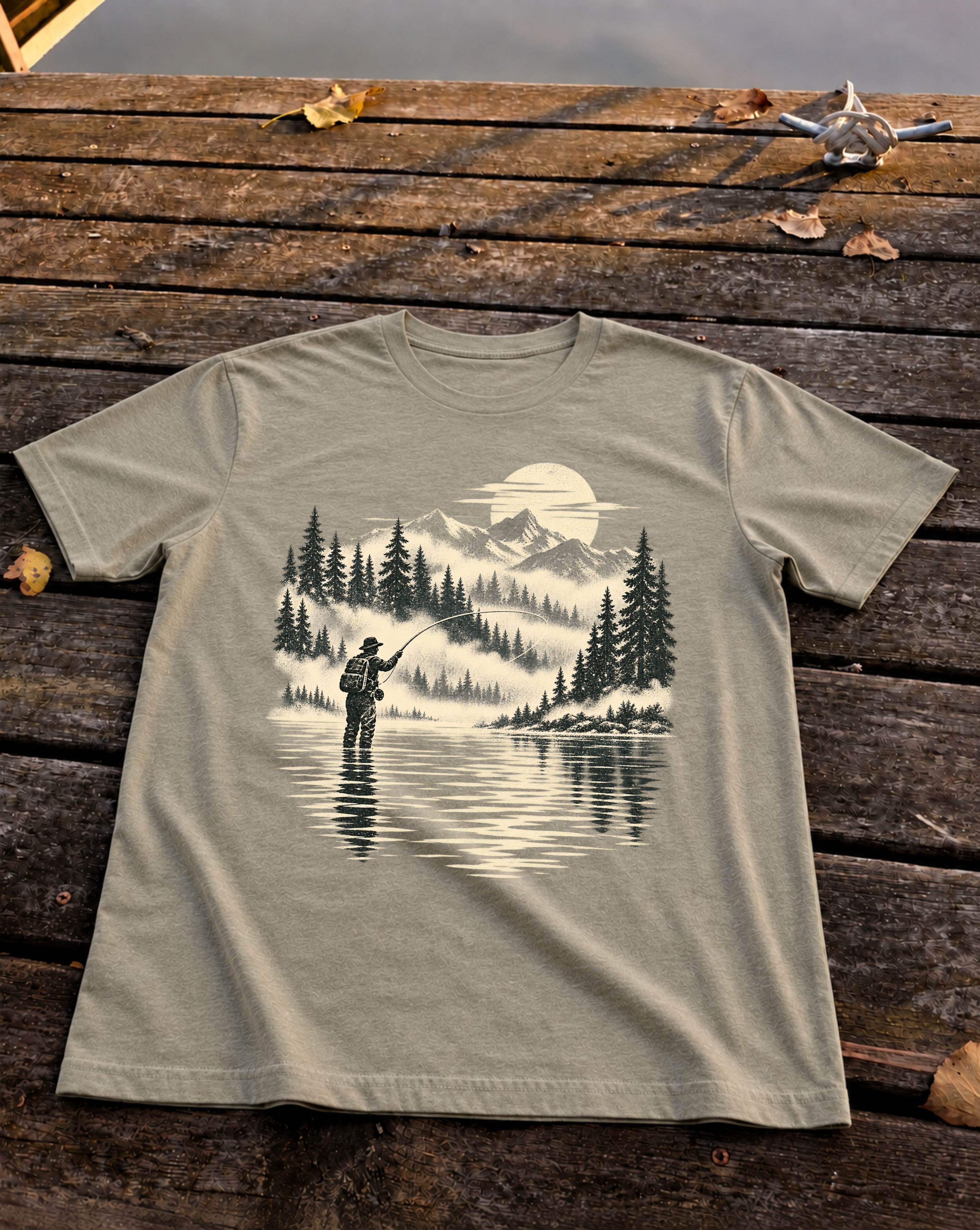 High Country Cast Tee, Heather Stone