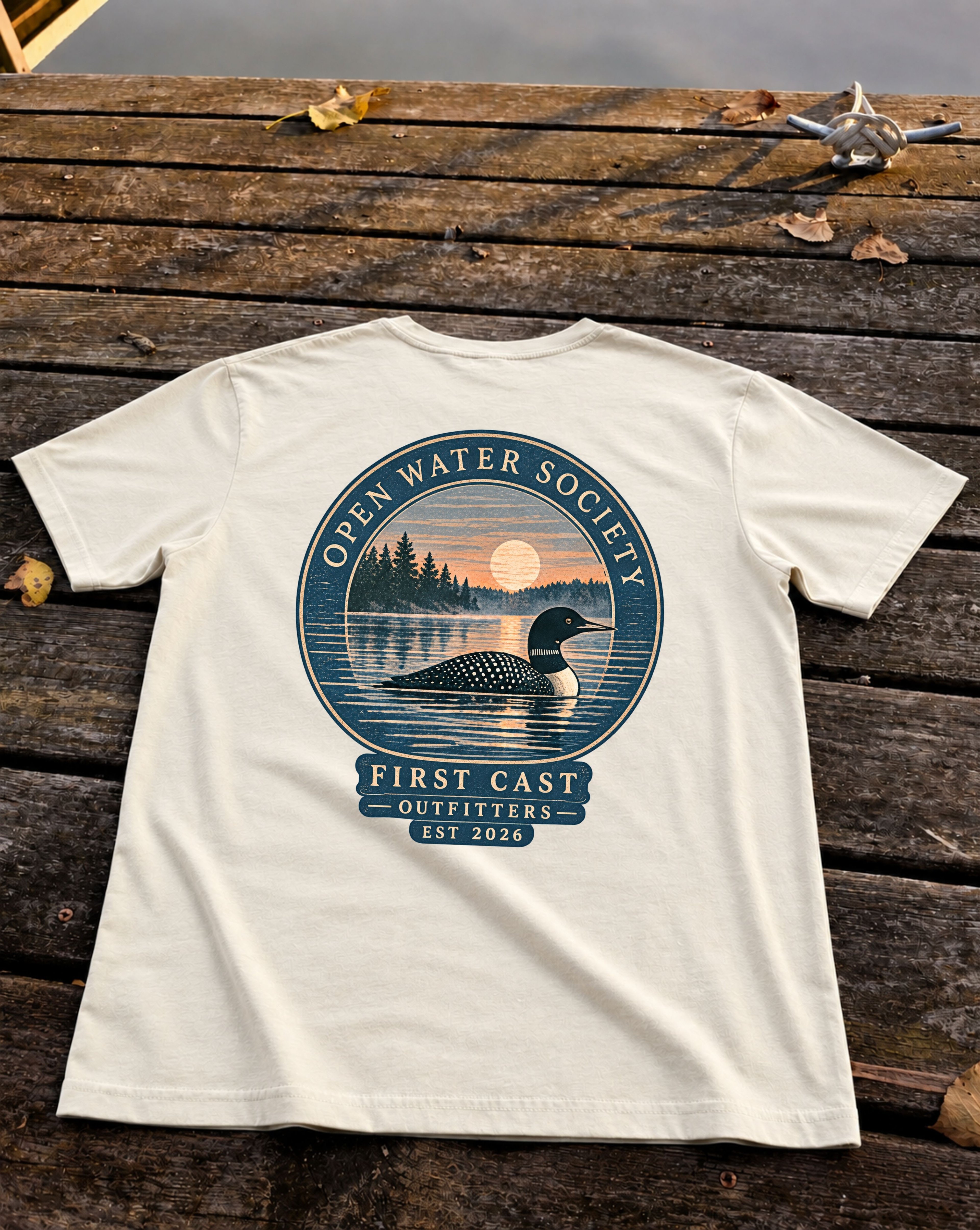 Open Water Society Tee, Natural