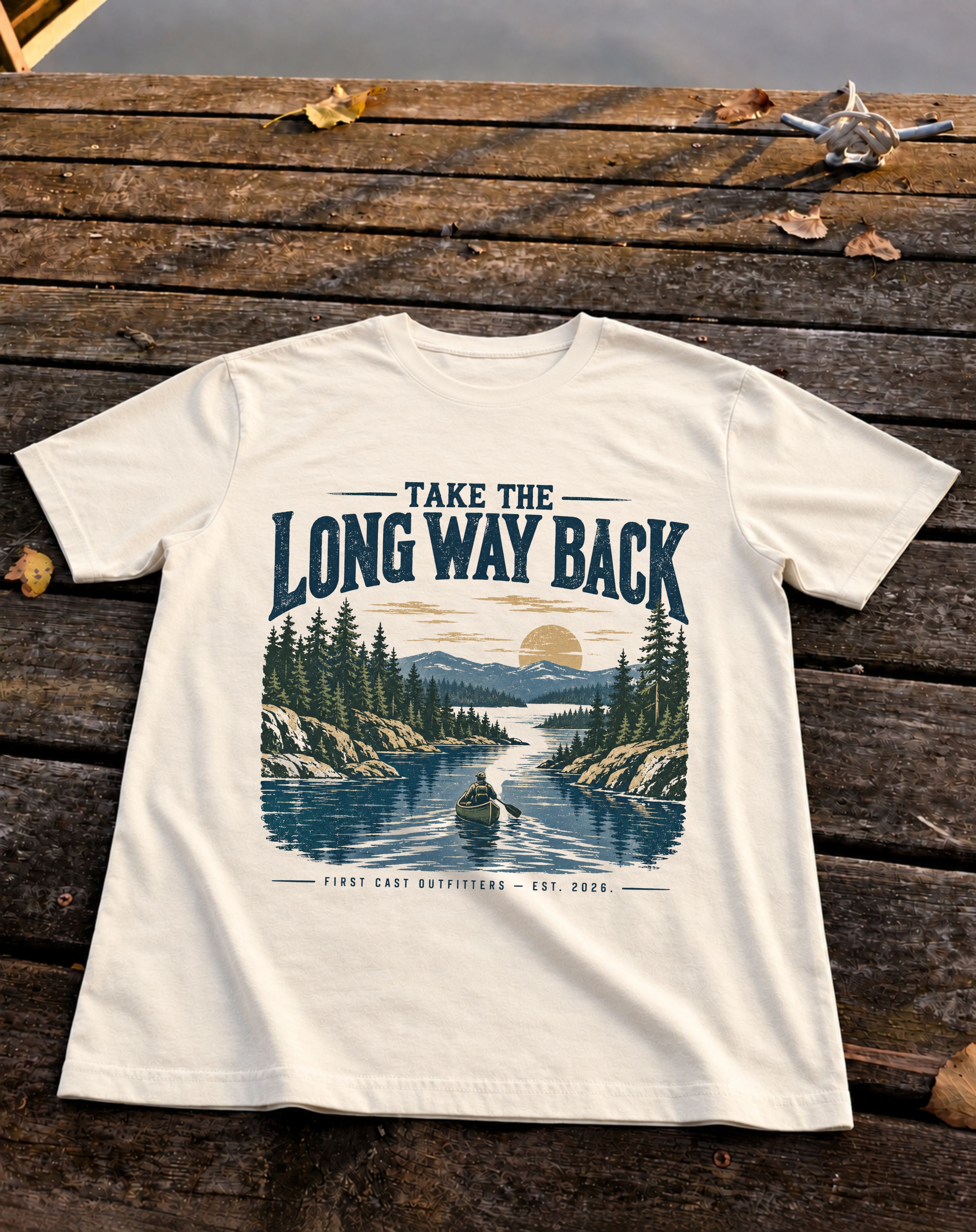 Long Way Back Tee, Natural