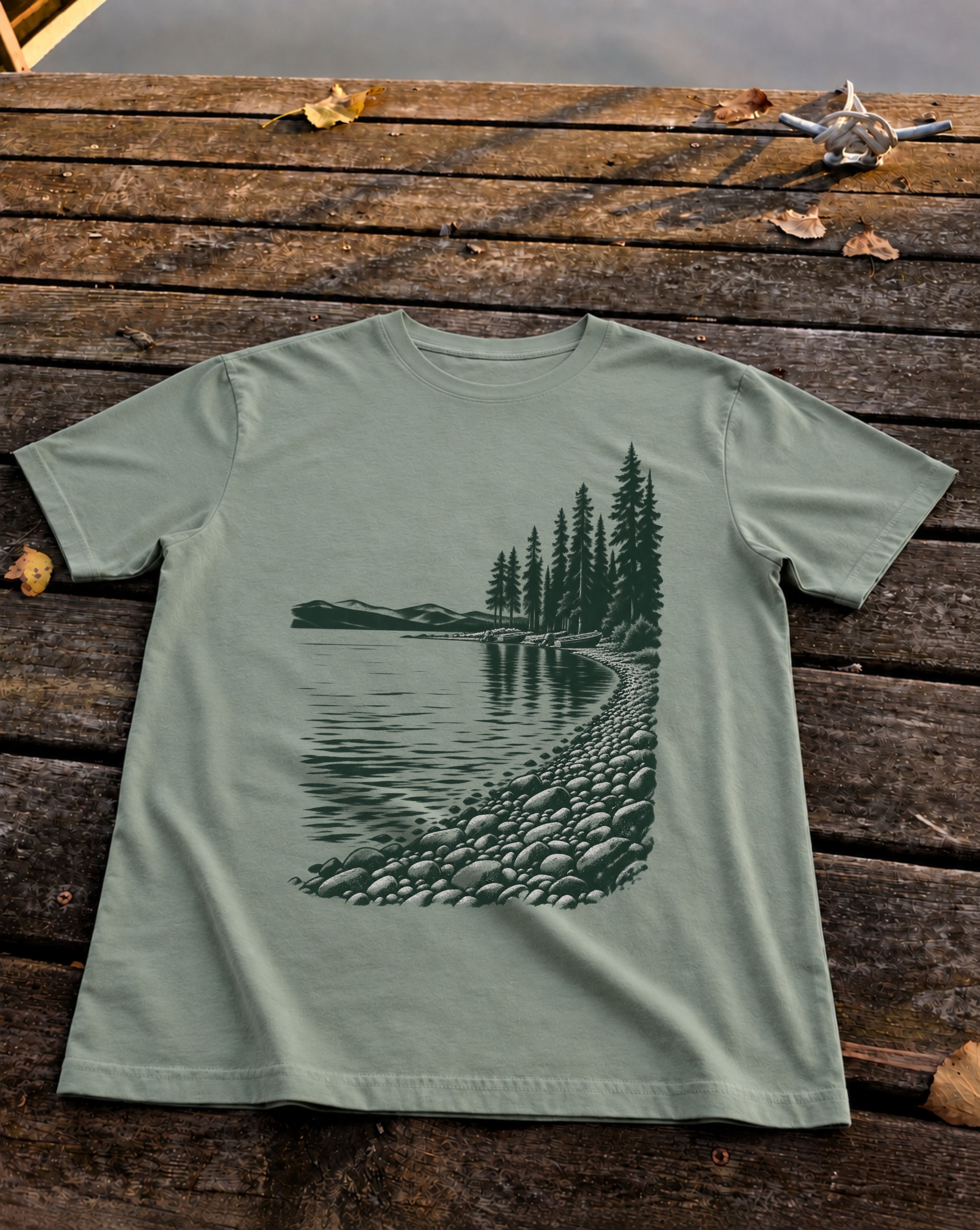 Quiet Shore Tee, Sage