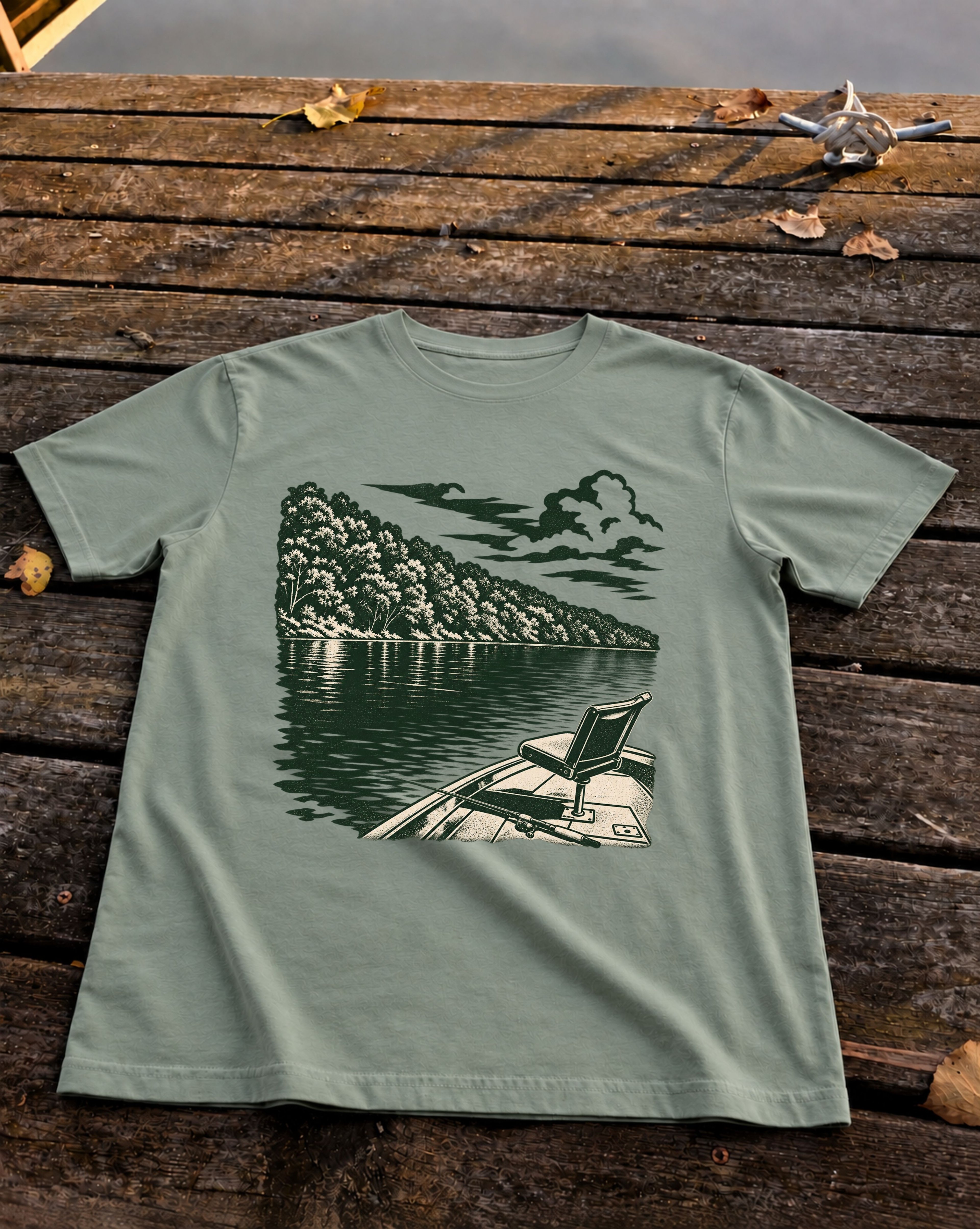 Lakefront Drift Tee, Sage