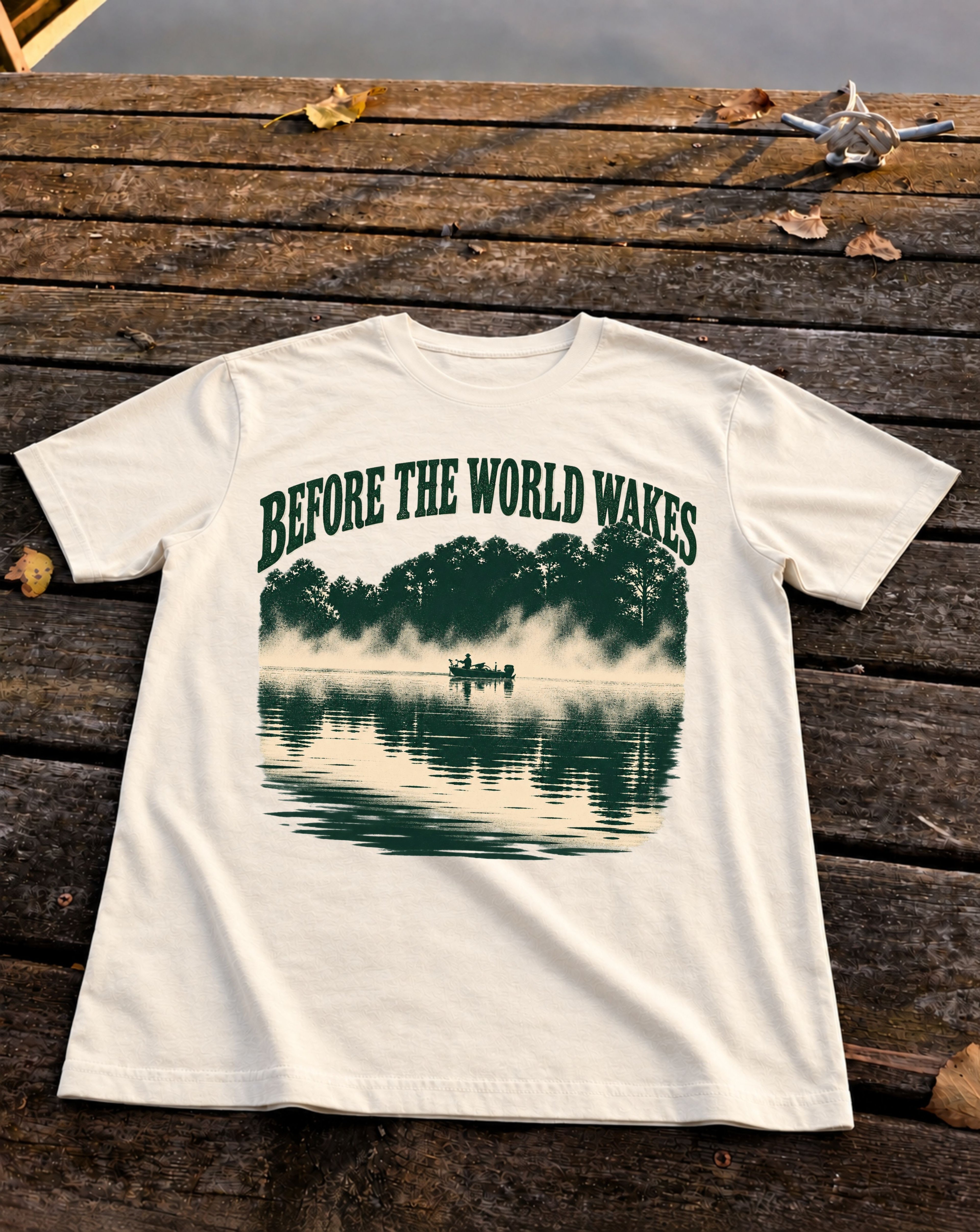 Before the World Wakes Tee, Natural
