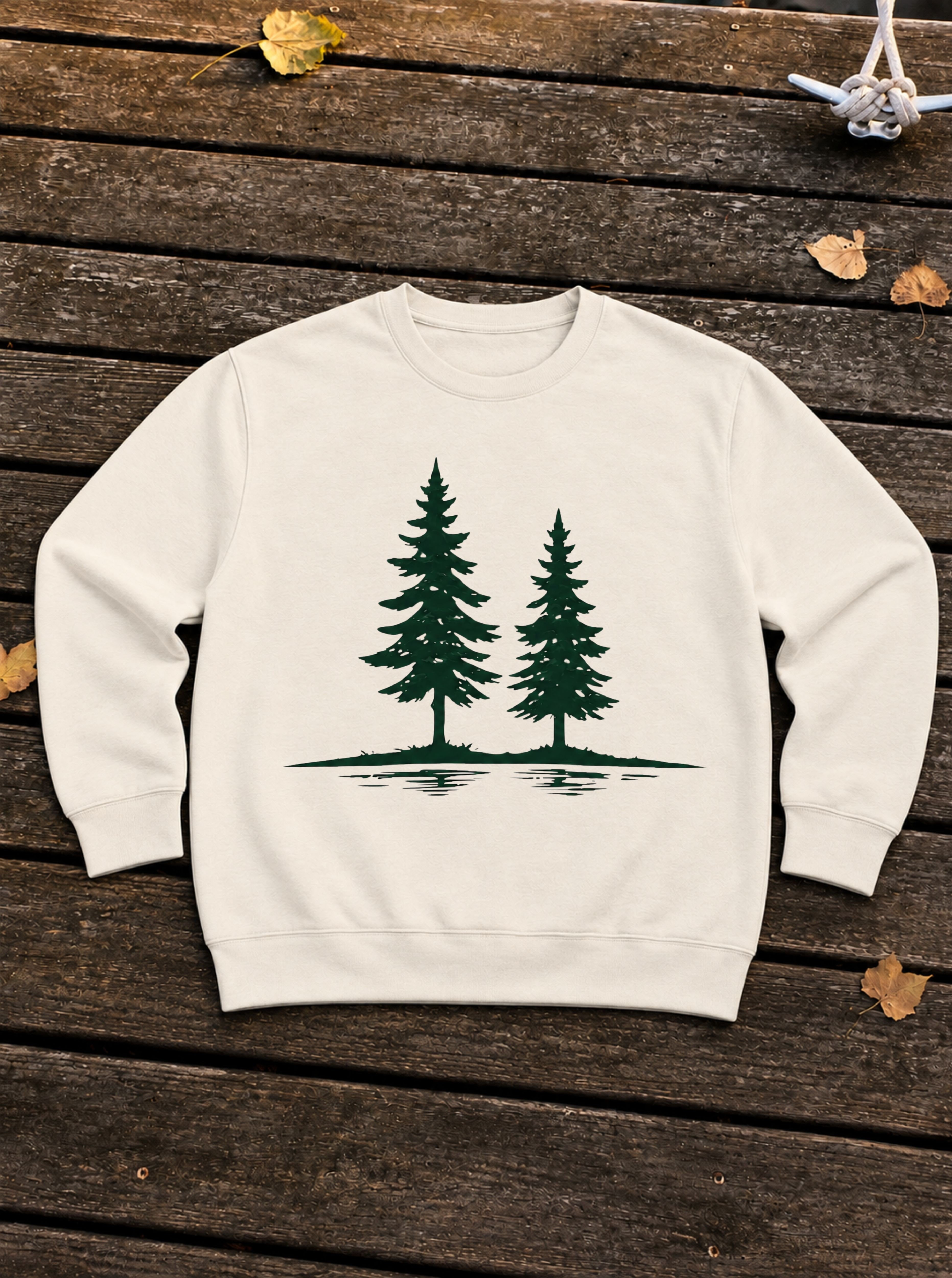 Twin Pines Crewneck, Sandshell