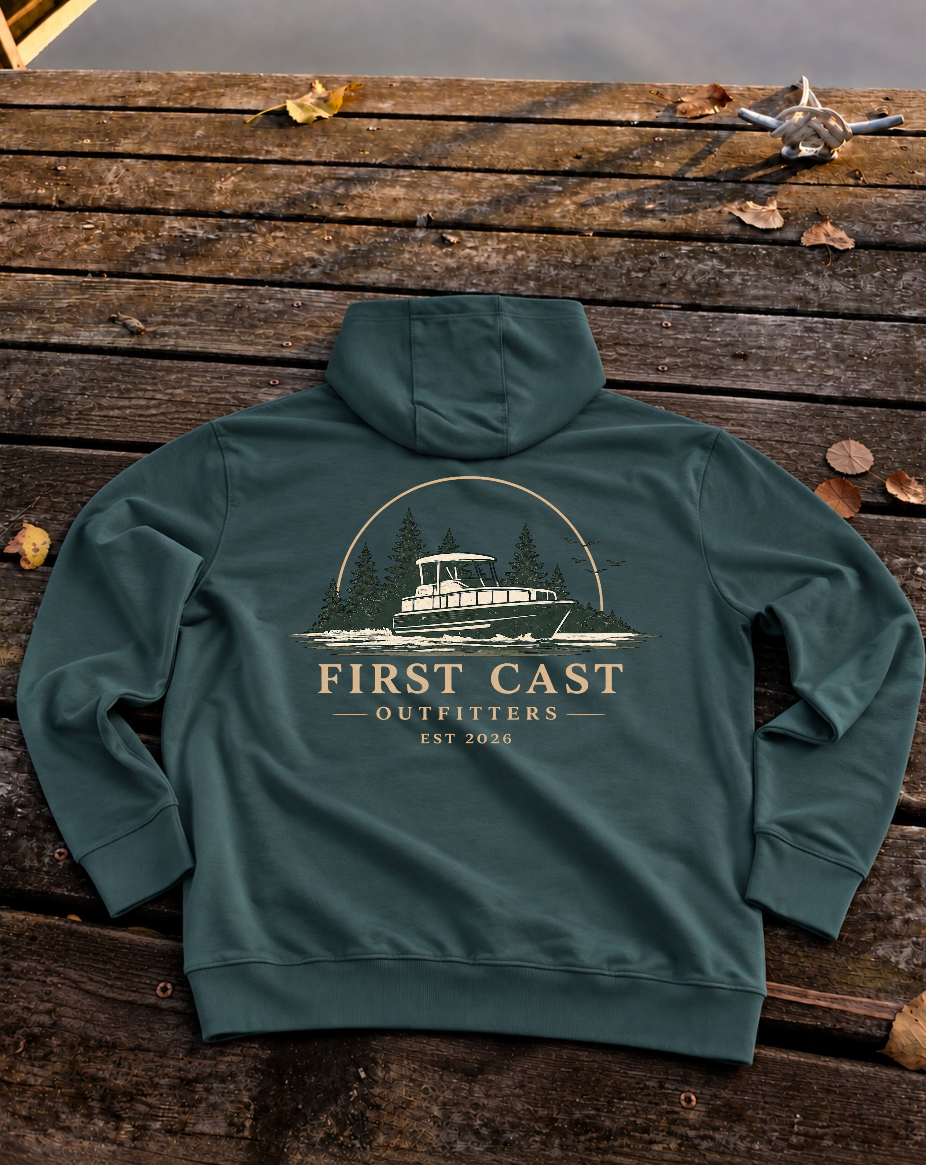 Open Water Hoodie, Sports Green