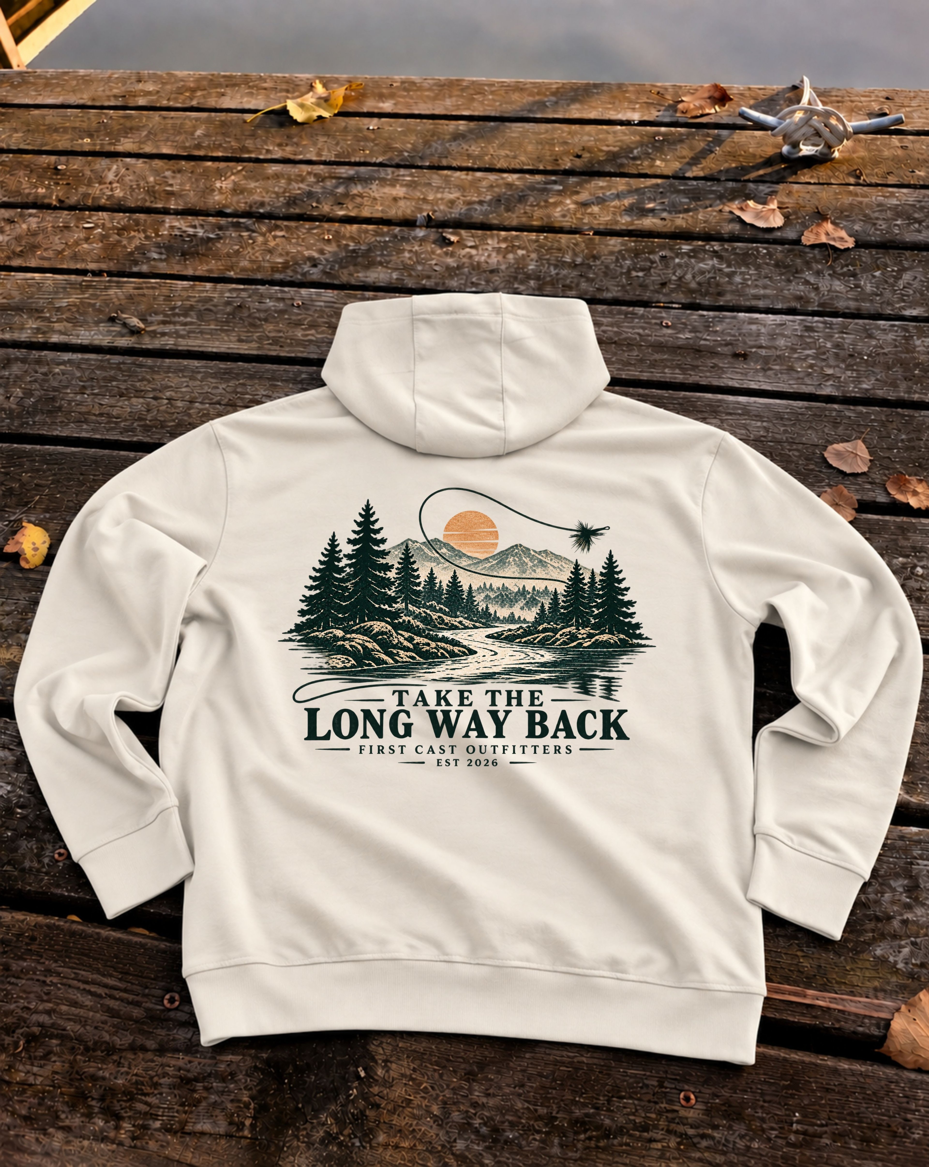 Long Way Back Hoodie , Sandshell