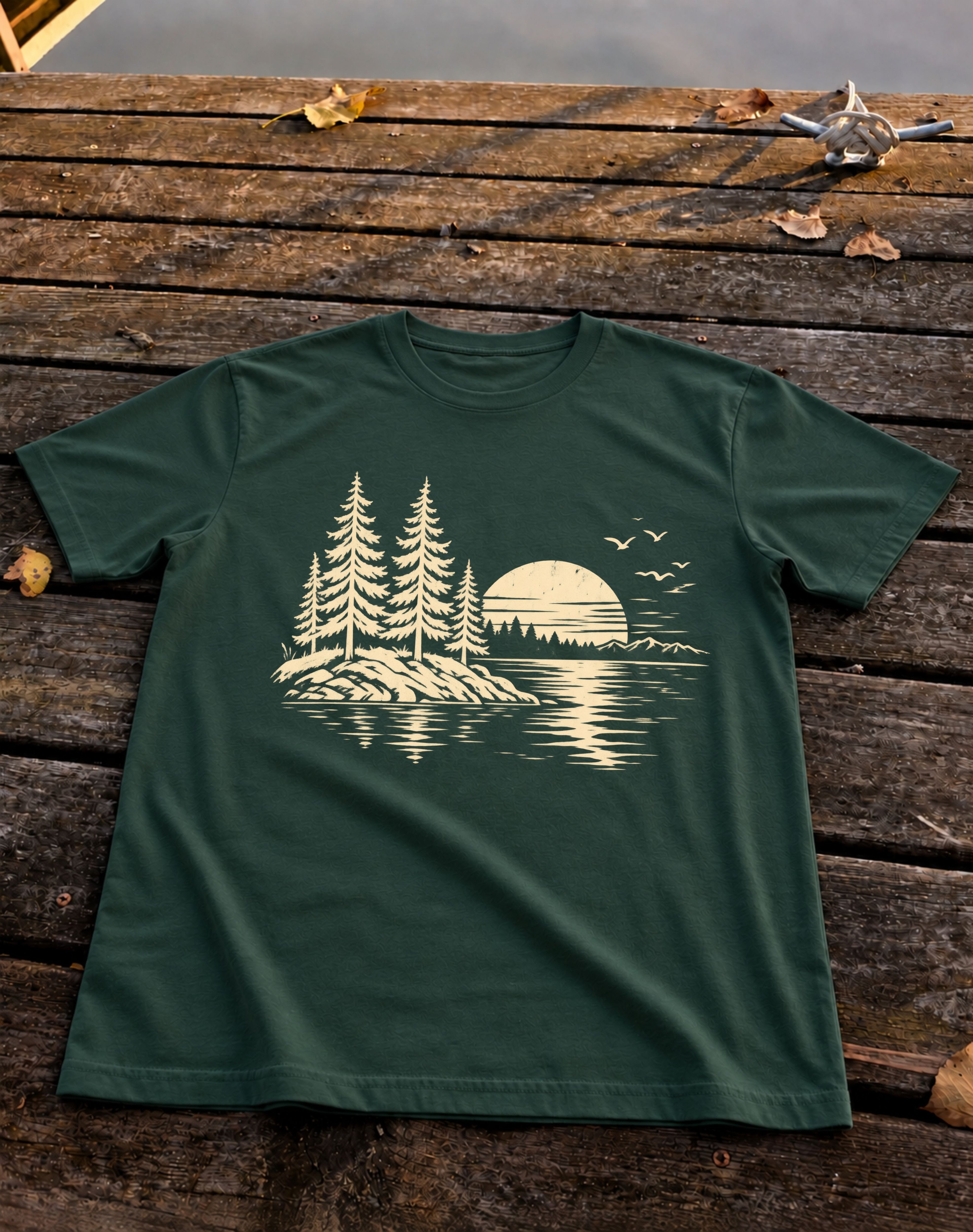 Last Light Pines Tee, Forest