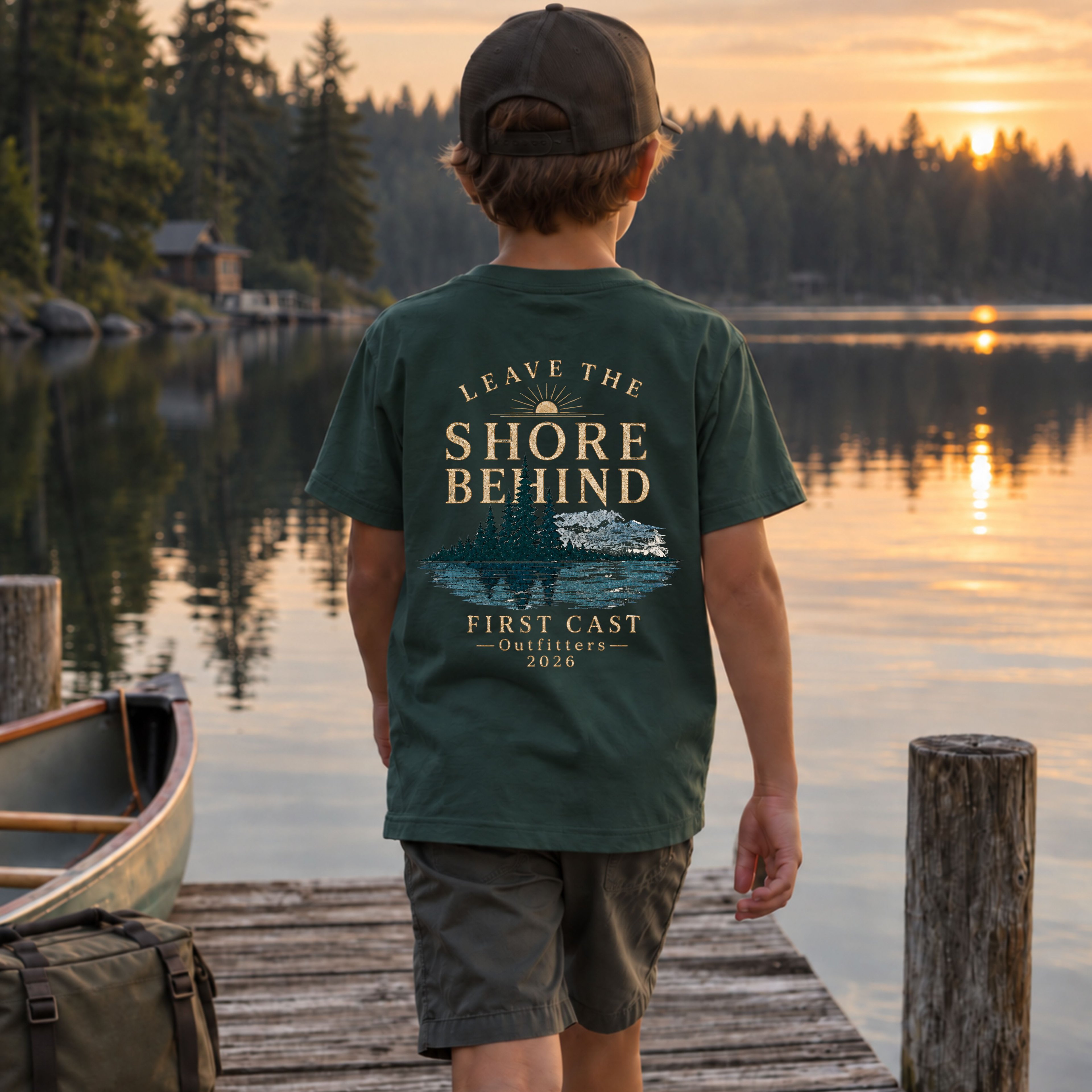 Youth Leave The Shore Behind Tee, Forest