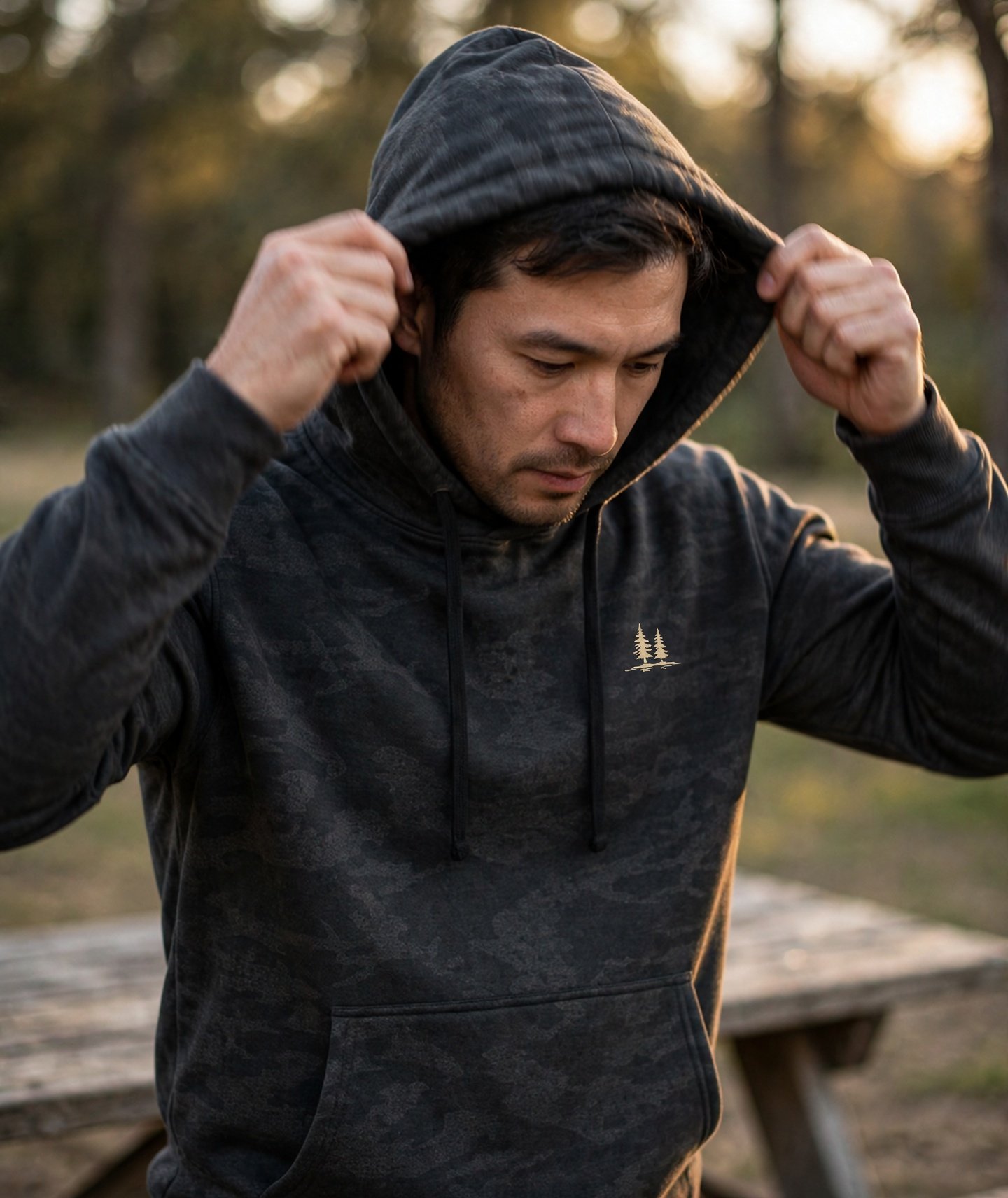 Storm Camo Twin Pines Hoodie, Storm Camo