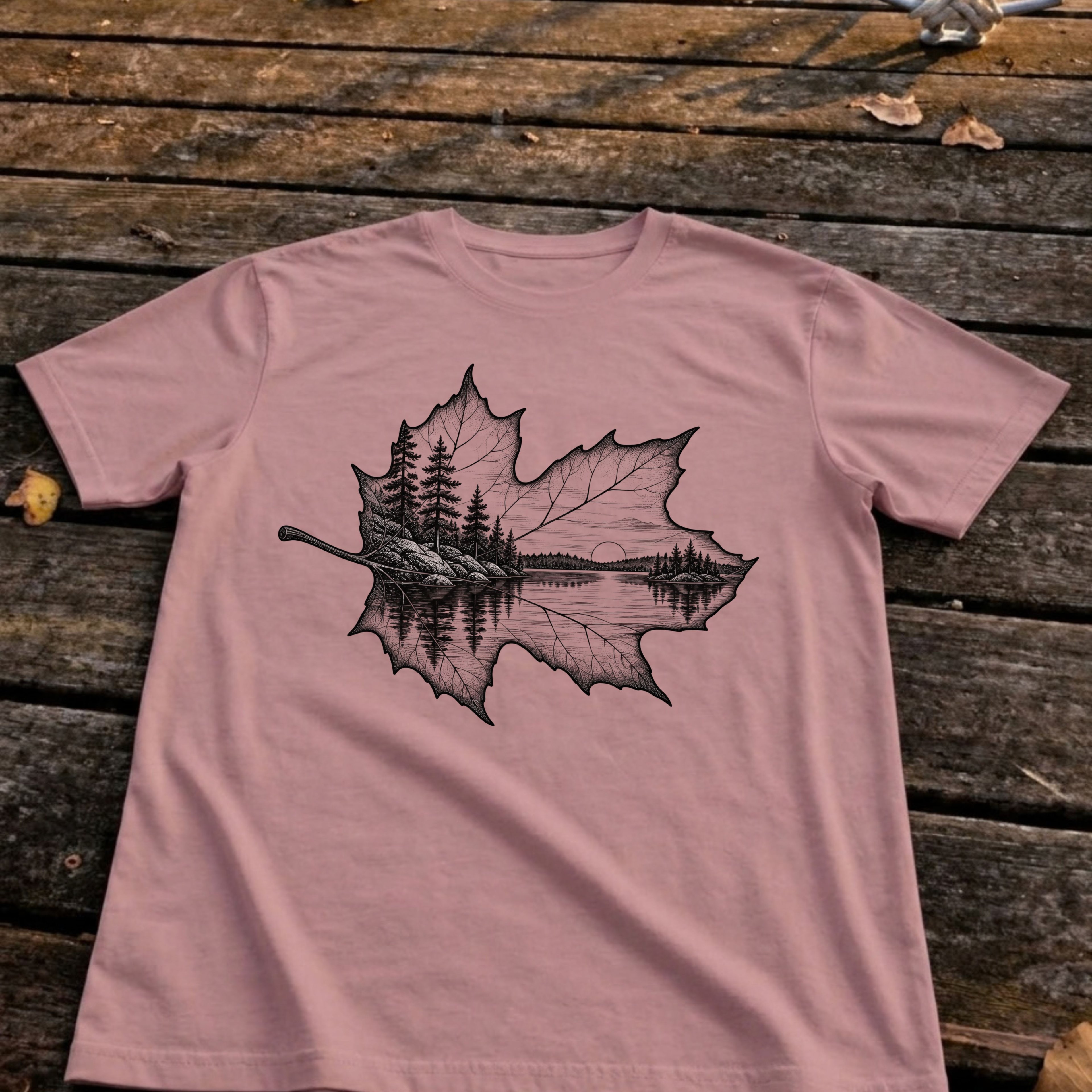 Shoreline Leaf Tee, Orchid