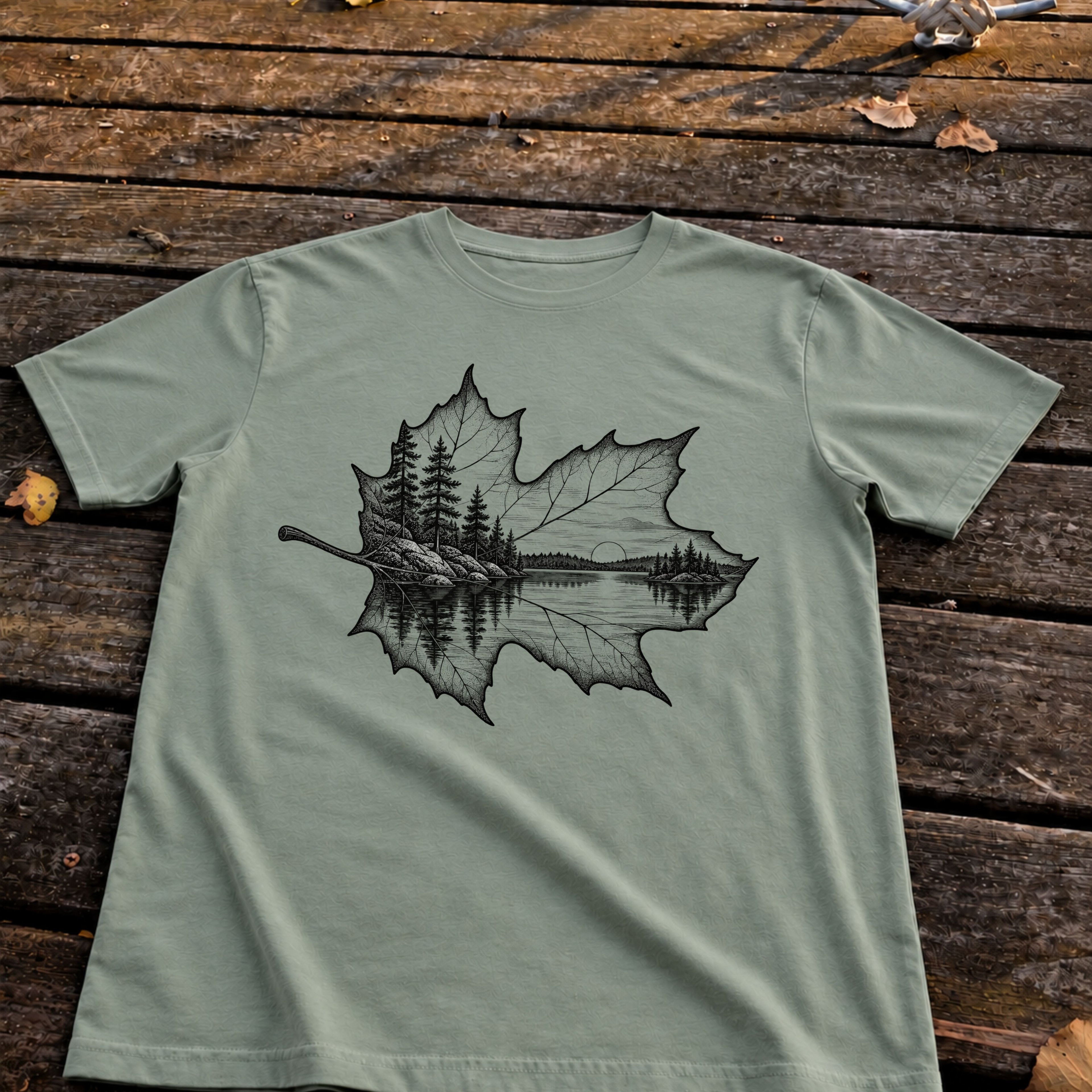 Shoreline Leaf Tee, Sage