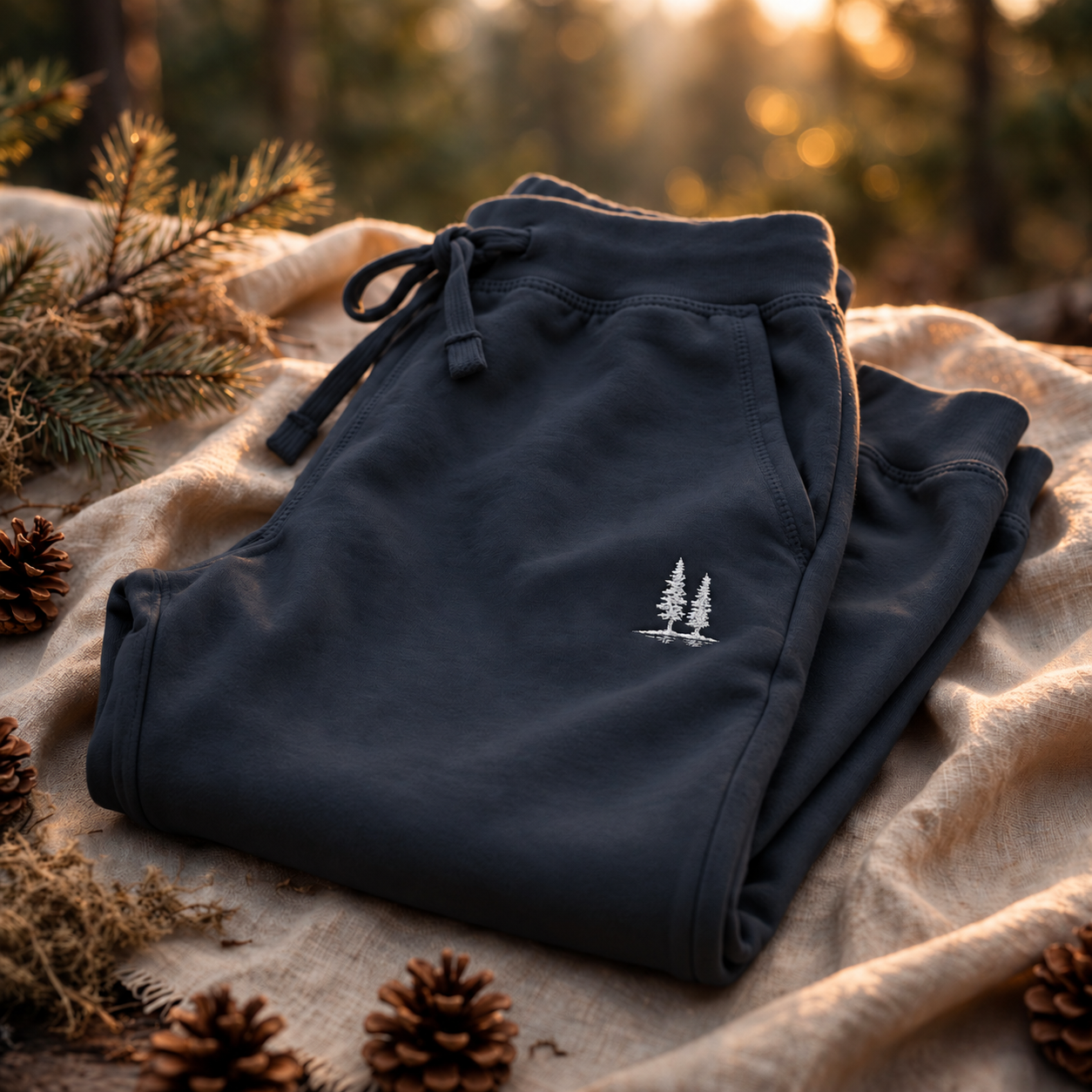 Twin Pines Joggers, Navy Blazer