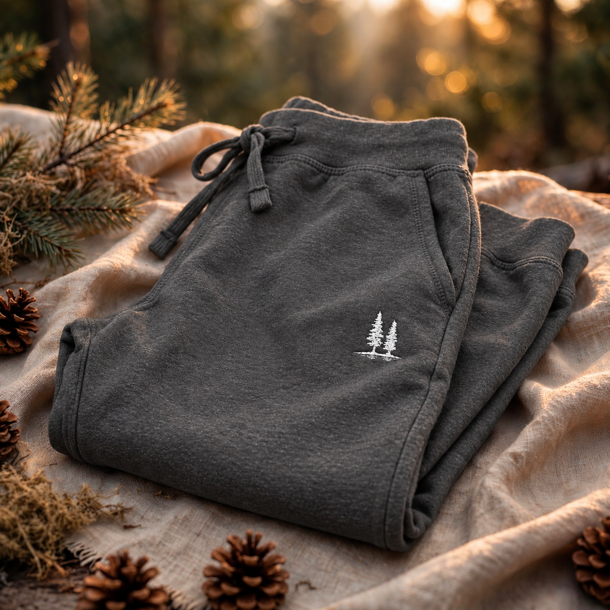 Twin Pines Joggers, Charcoal Heather